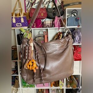 ‼️SPRING SALE Coach Chocolate 🍫 Brown Leather Zoe Hobo Shoulder Bag